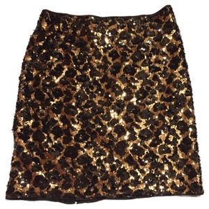 Cache' NWOT sequin size 2 mini skirt